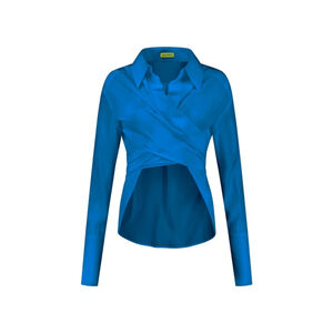 NWT Gauge81 Sabinas 100% Silk Wrap Shirt with back closure size XS retails $350